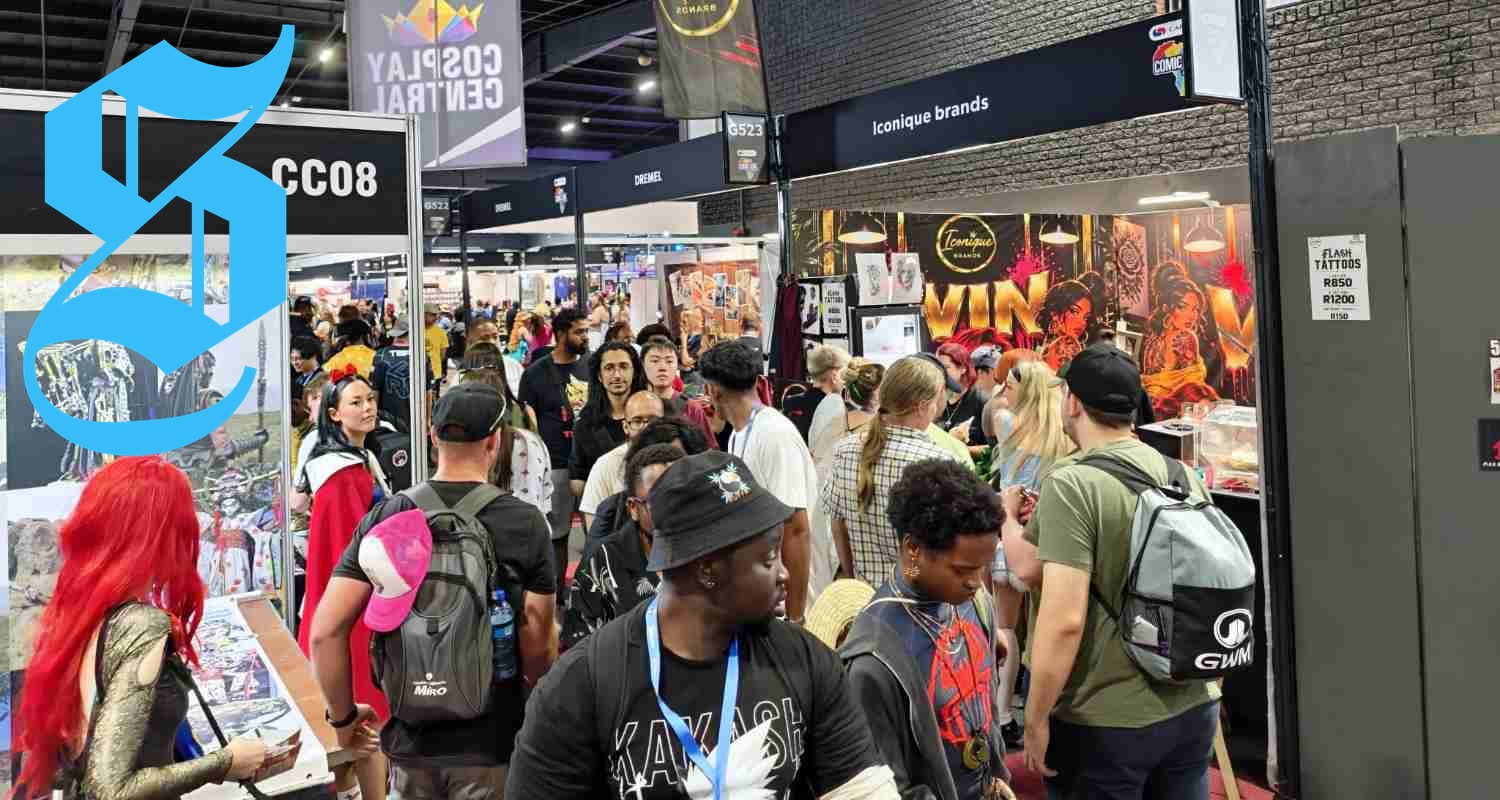 Promotional booth showcasing a popular video game.