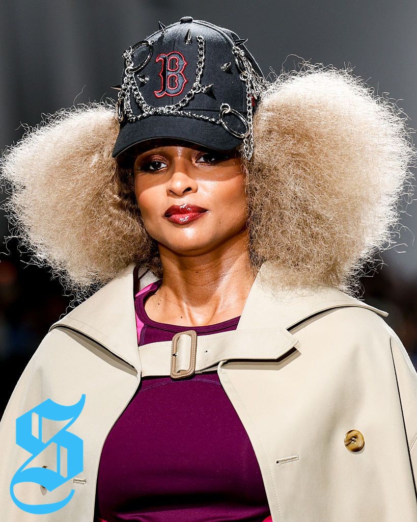 Ciara walks the runway at Paris Fashion Week with confidence.